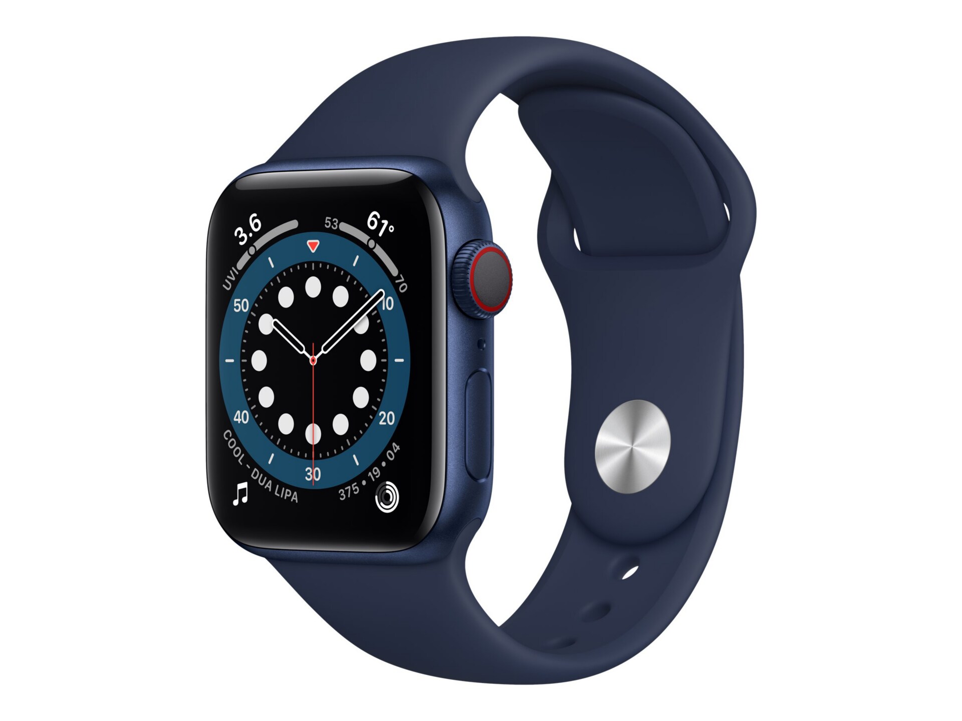 Apple Watch Series 6 (GPS + Cellular) - blue aluminum - smart watch with sp