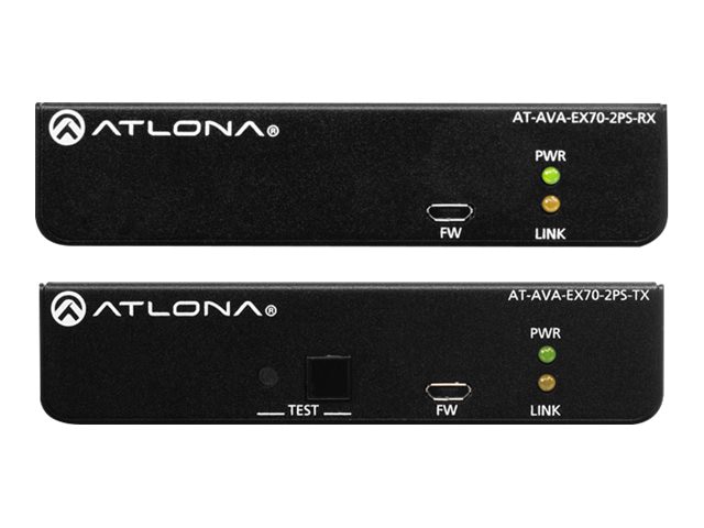 Atlona Avance AT-AVA-EX70-2PS-KIT - transmitter and receiver - video/audio extender - HDMI, HDBaseT
