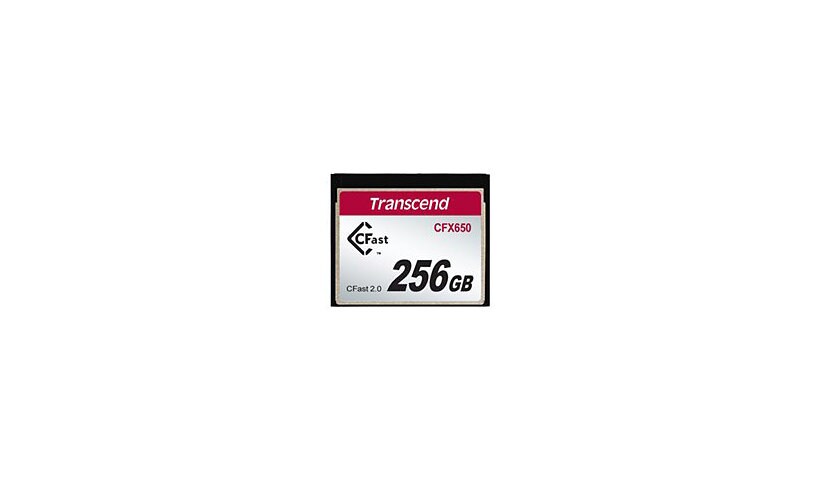 Transcend CFast 2.0 CFX650 - flash memory card - 256 GB - CFast 2.0