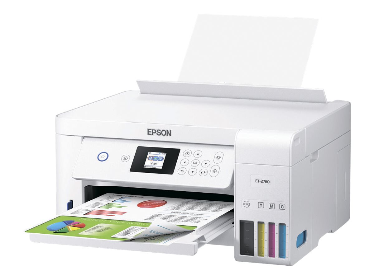 Epson EcoTank ET-2760 All-in-One Supertank Printer - multifunction printer - C11CG22203 - All-in ...