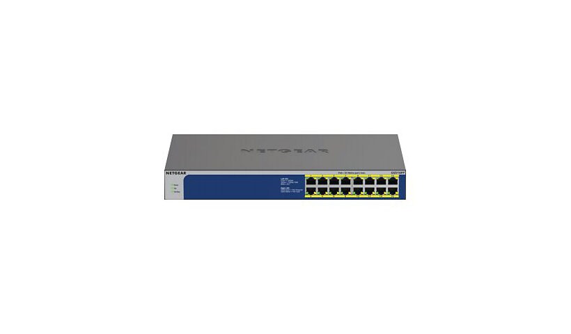 NETGEAR GS516PP - switch - 16 ports - unmanaged - rack-mountable