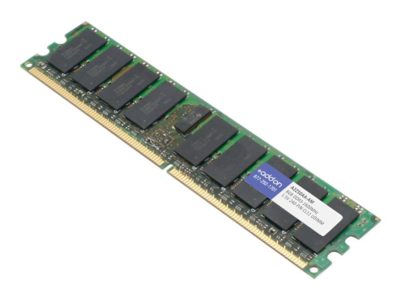 AddOn - DDR3 - module - 8 GB - DIMM 240-pin - 1600 MHz / PC3-12800 - unbuff