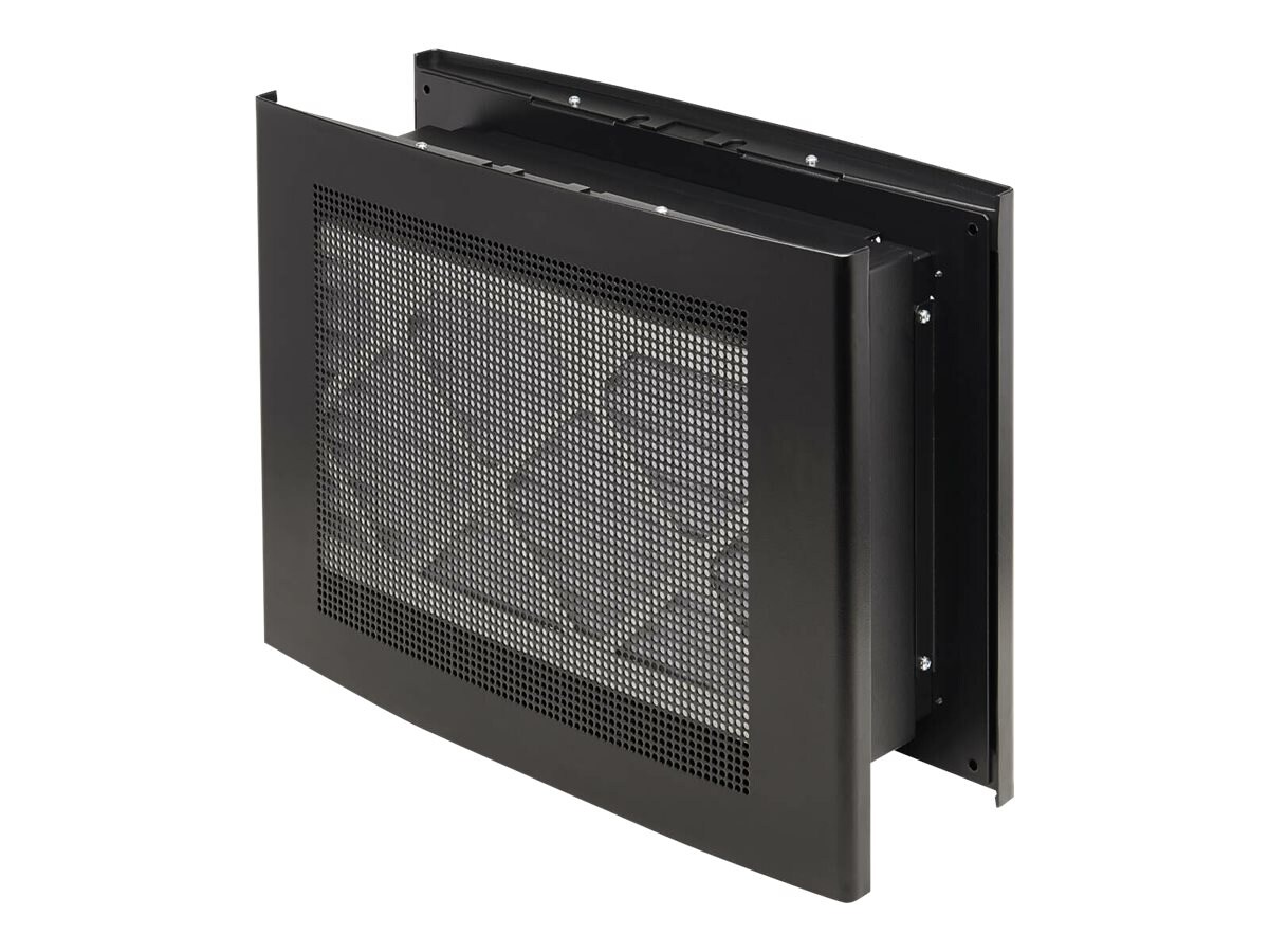 Tripp Lite Wiring Closet Through-Wall Air Duct, Built-in Filter, Black - mounting ventilation plate