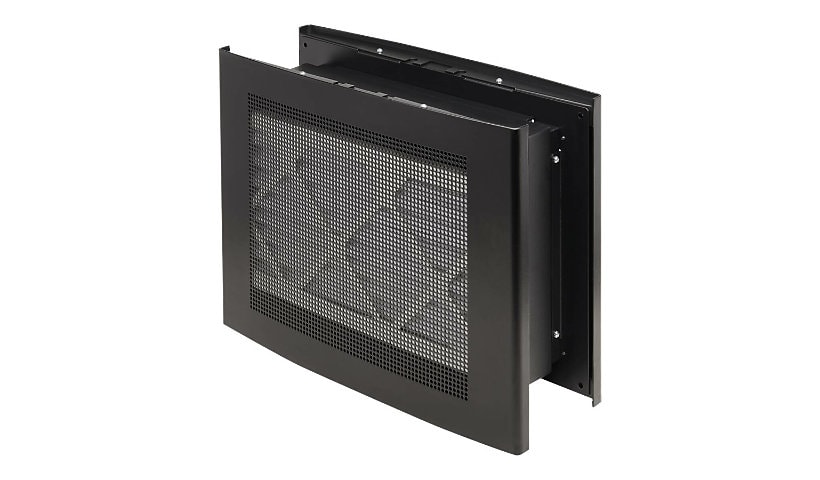 Tripp Lite Wiring Closet Through-Wall Air Duct, Built-in Filter, Black - mounting ventilation plate