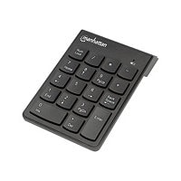 Manhattan Numeric Keypad, Wireless (2.4GHz), USB-A Micro Receiver, 18 Full