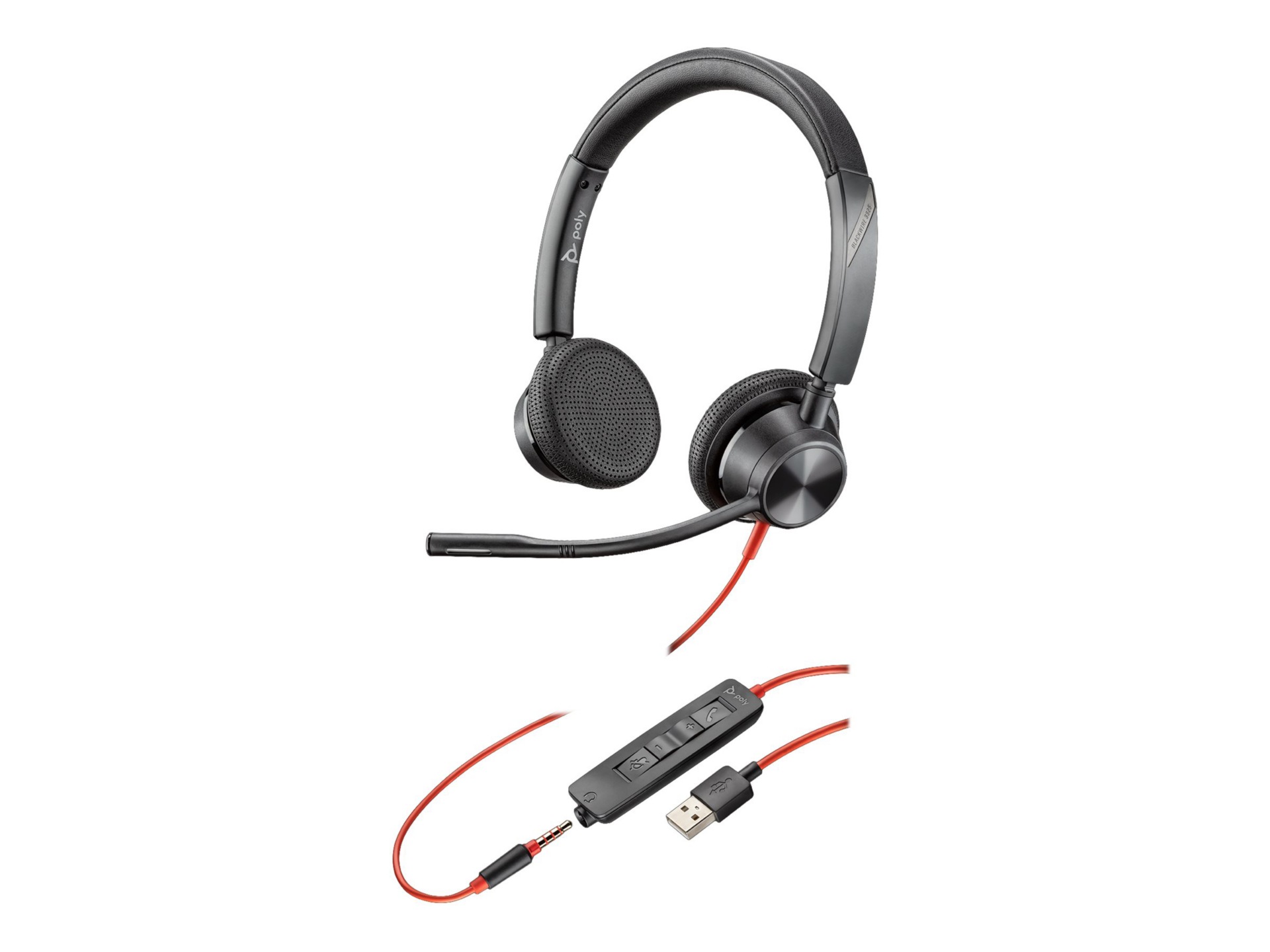 Poly Blackwire 3325 - Microsoft Teams - headset