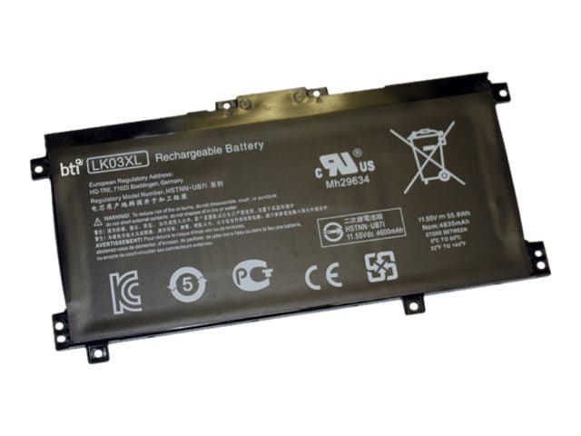 BTI LK03XL-BTI - notebook battery - Li-pol - 4835 mAh - 56 Wh