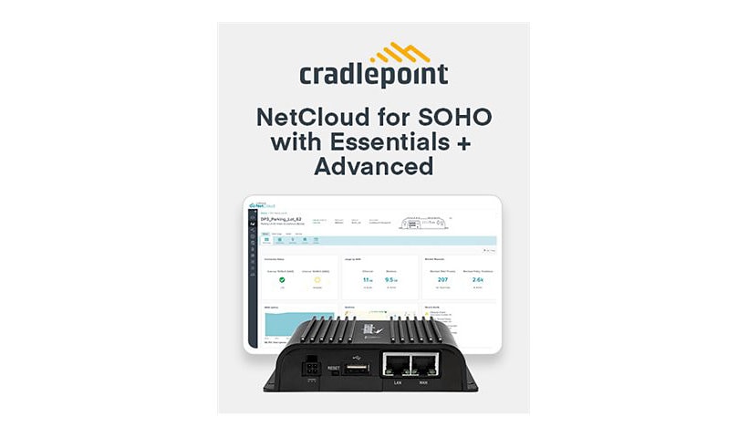 Cradlepoint 3-Year NetCloud Essentials with IBR600C Router