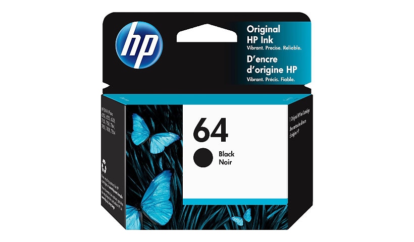 HP 64 - black - original - ink cartridge
