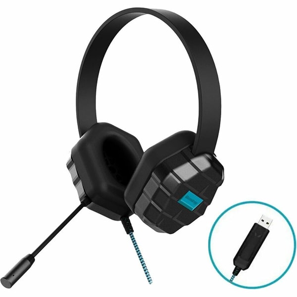 DropTech Headset B2 w/ Vol & Mic - Black