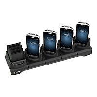 Zebra 5Slot Charge Only Cradle w/Spare Battery Charger - without power supply - handheld charging stand + battery