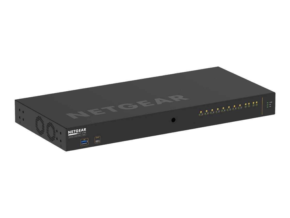 NETGEAR AV Line M4250-10G2F-PoE+ - switch - 12 ports - managed - rack-mountable