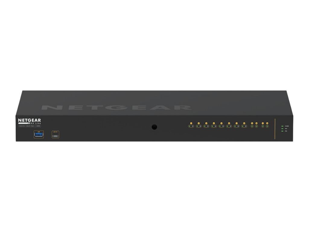 Thumbnail 2 of 5 for NETGEAR AV Line M4250-10G2F-PoE+ - switch - 12 ports - managed - rack-mountable