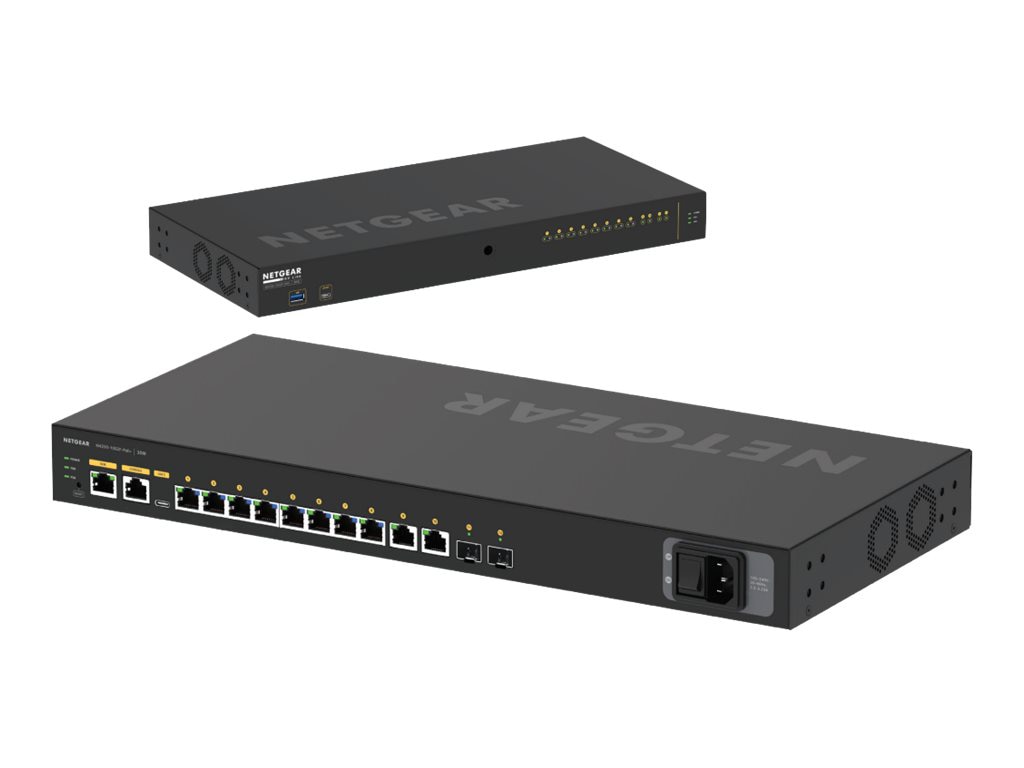 Thumbnail 4 of 5 for NETGEAR AV Line M4250-10G2F-PoE+ - switch - 12 ports - managed - rack-mountable