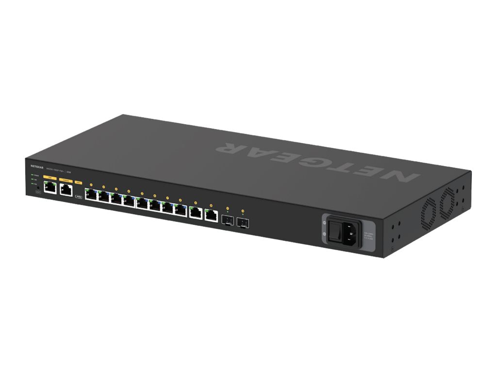 Thumbnail 5 of 5 for NETGEAR AV Line M4250-10G2F-PoE+ - switch - 12 ports - managed - rack-mountable