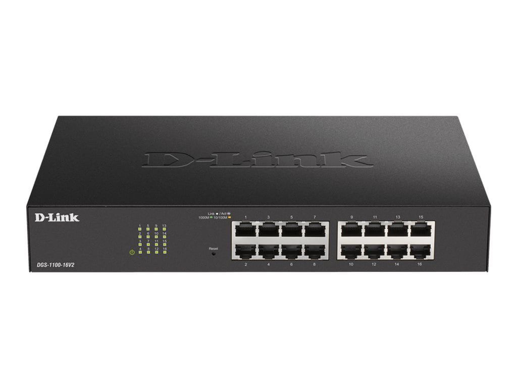 D-Link DGS 1100-16V2 - switch - 16 ports - smart - rack-mountable
