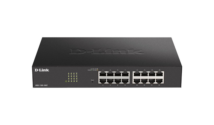 D-Link DGS 1100-16V2 - switch - 16 ports - smart - rack-mountable