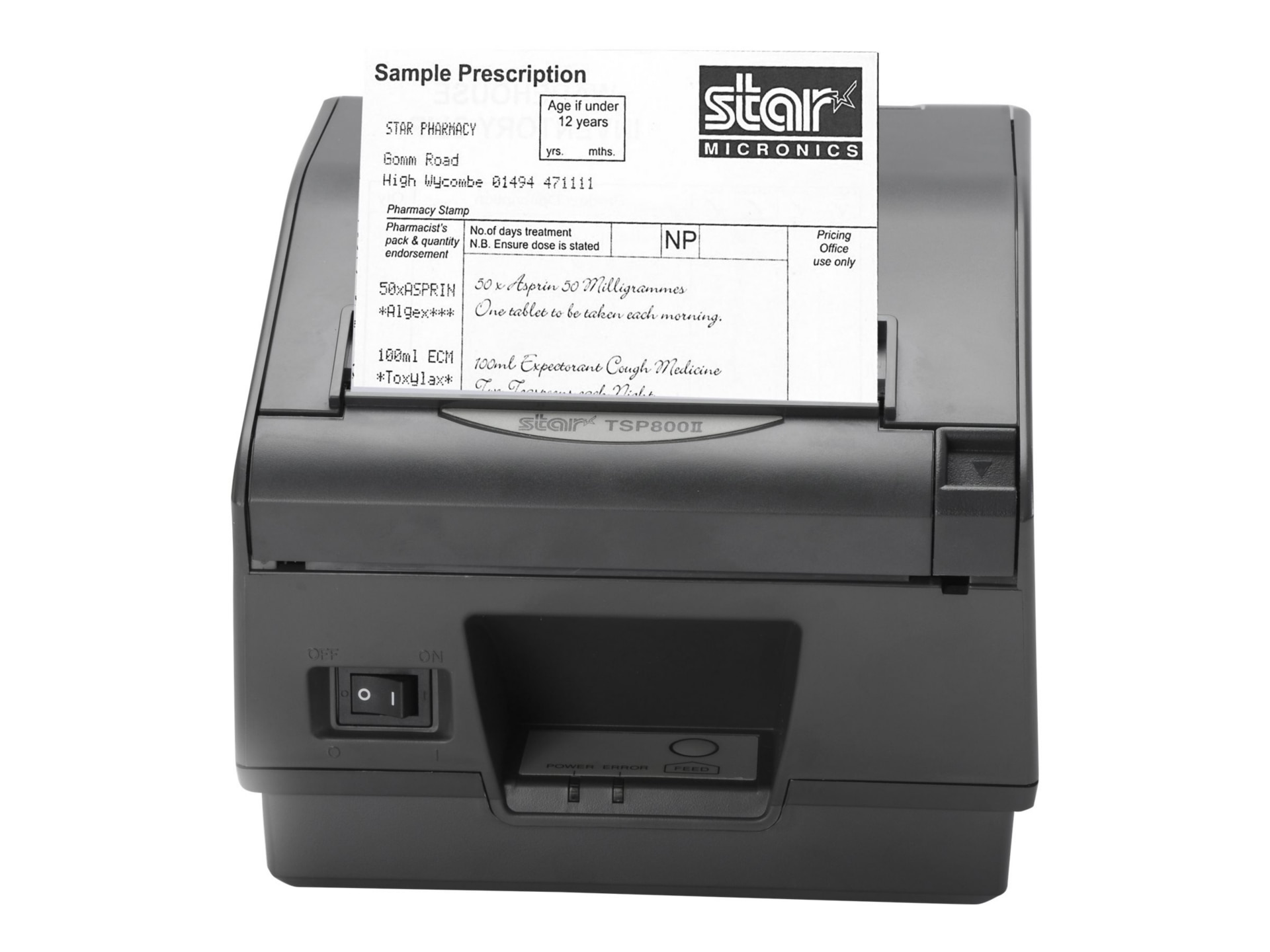 Thumbnail 2 of 6 for Star TSP TSP847II AirPrint-24L GRY US - receipt printer - B/W - direct thermal