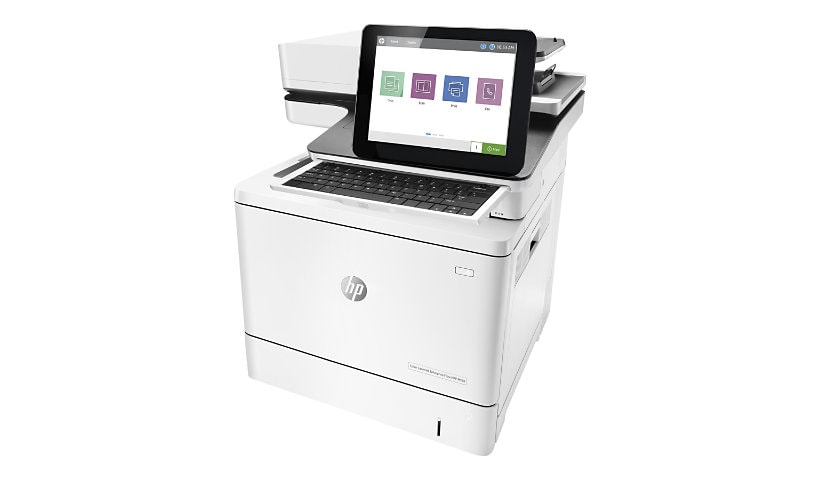 HP LaserJet M578c Laser Multifunction Printer-Color-Copier/Fax/Scanner-40 ppm Mono/Color Print-1200x1200 Print-Automatic