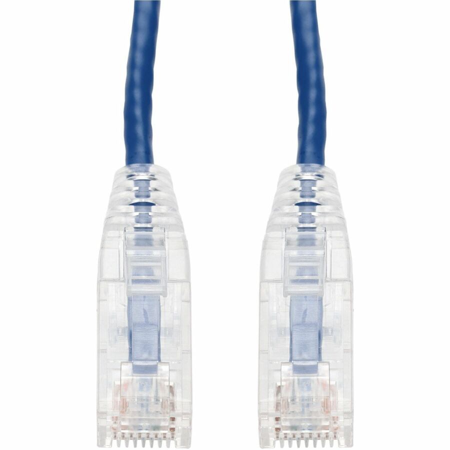 Proline 2ft Blue CAT 6A Slim PVC Ethernet Cable Snagless Clear-Claw RJ-45 M/M