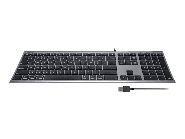 Macally - keyboard - space gray