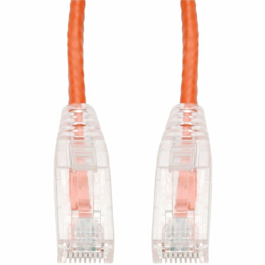 Proline 5ft Orange CAT 6A Slim PVC Ethernet Cable Snagless Clear-Claw RJ-45 M/M