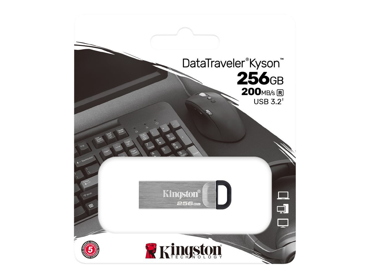 Thumbnail 3 of 4 for Kingston DataTraveler Kyson - USB flash drive - 256 GB