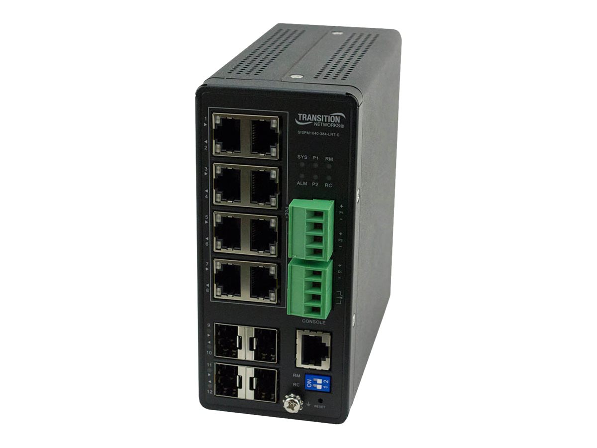 Lantronix SISPM1040-300 Series - switch - hardened - 8 ports - managed - TA