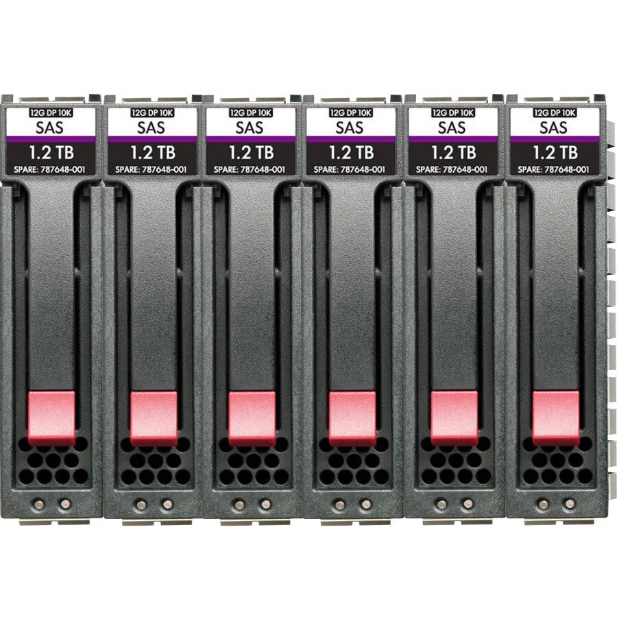 HPE Enterprise - hard drive - 1.8 TB - SAS 12Gb/s (pack of 6)