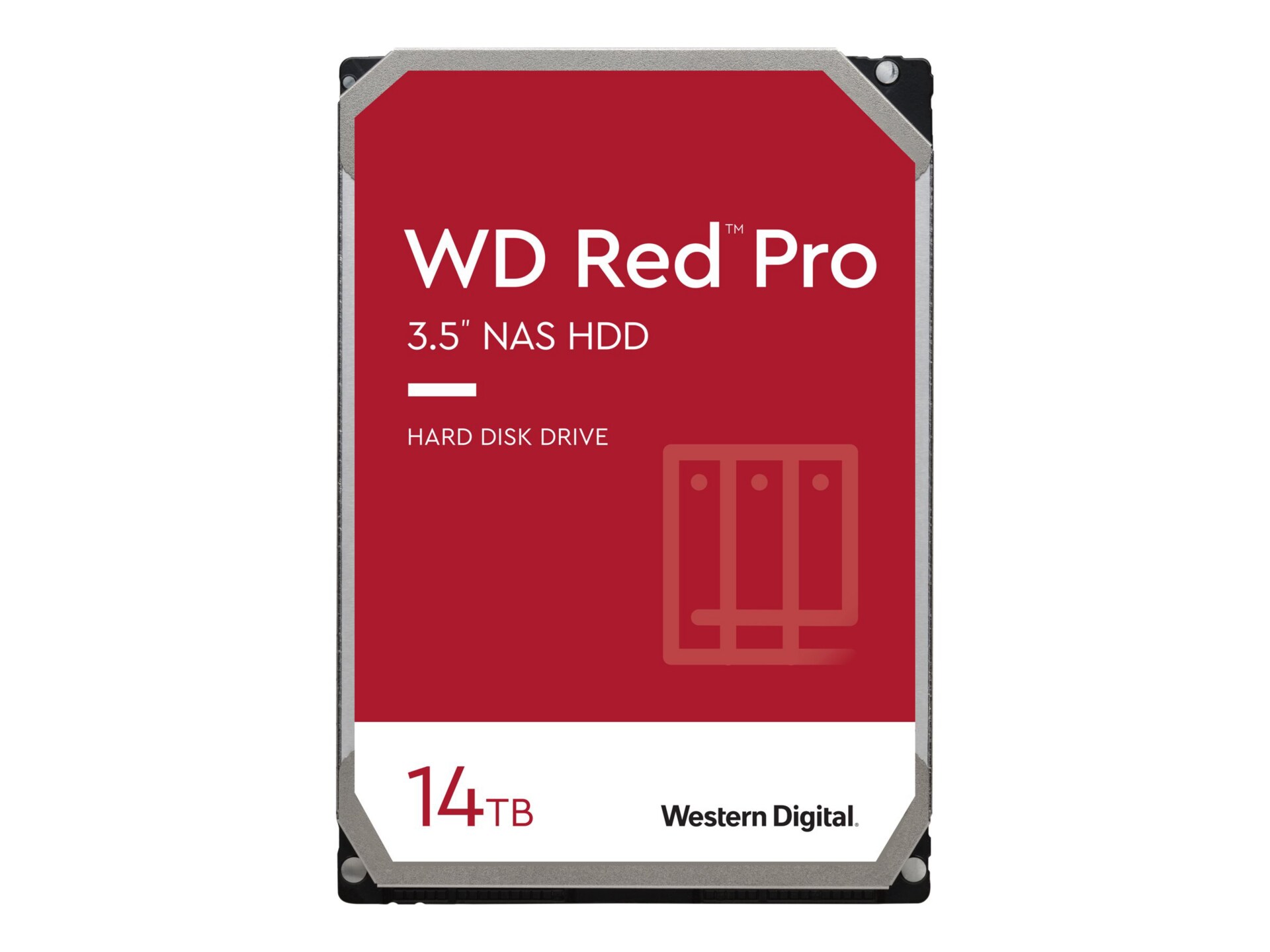 WD Red Pro NAS Hard Drive WD141KFGX - hard drive - 14 TB - SATA 6Gb/s (pack