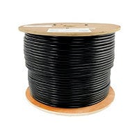 Eaton Tripp Lite Series Cat6/Cat6e 600 MHz Solid-Core Direct-Burial Outdoor-Rated UTP Bulk Ethernet Cable - Black, 1,000
