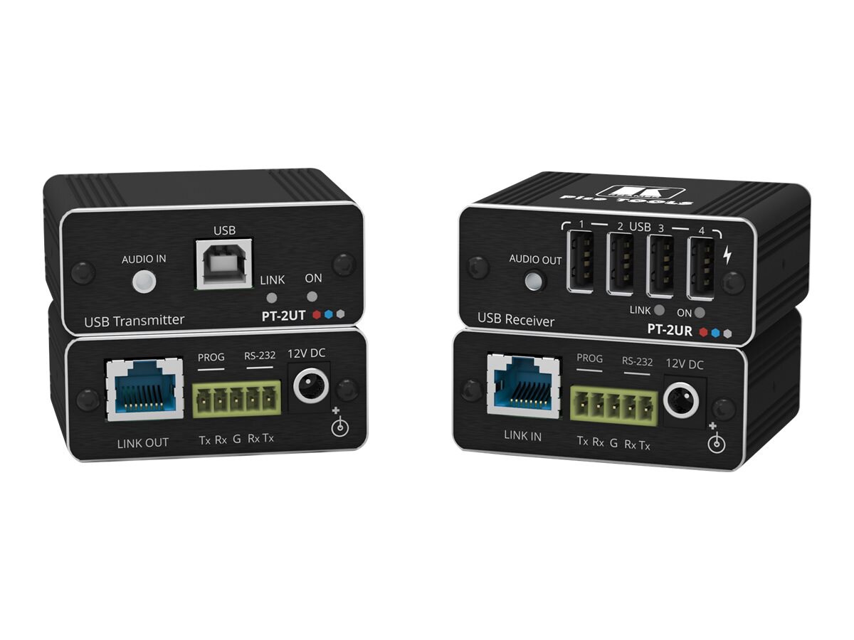 Kramer PT-2UT/R-KIT - transmitter and receiver - audio/USB/serial extender