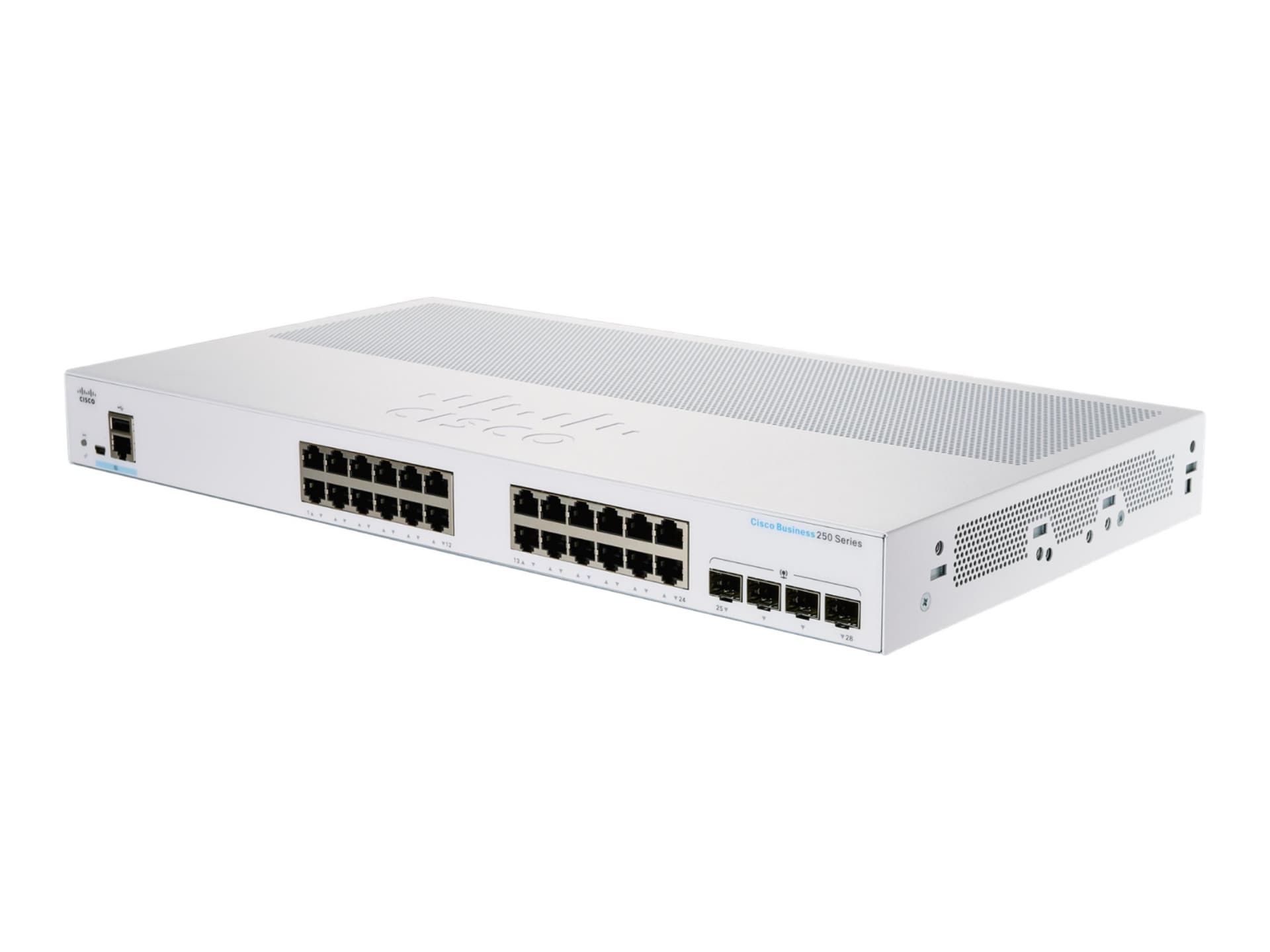 Cisco Business 250 Series CBS250-24T-4G - switch - 28 ports - smart - rack-mountable