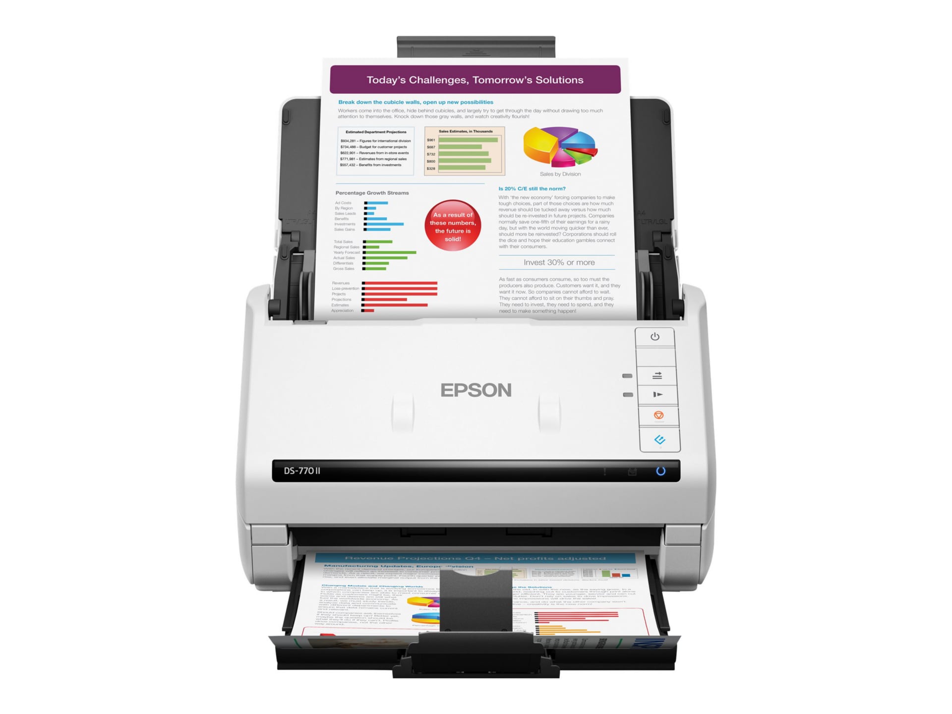 Epson DS-770 II - document scanner - desktop - USB 3.0