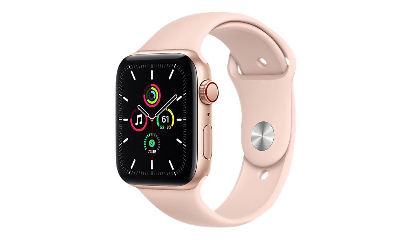 Apple Watch SE (GPS + Cellular) - gold aluminum - smart watch with sport ba