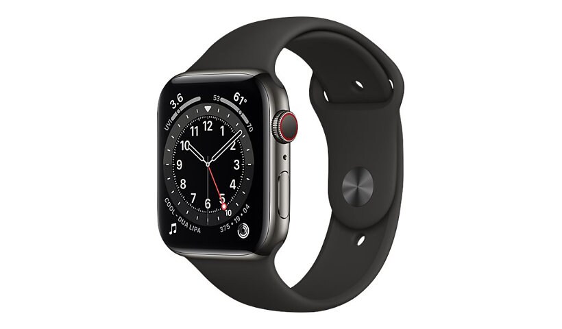 Apple Watch Series 6 (GPS + Cellular) - graphite stainless steel - smart wa