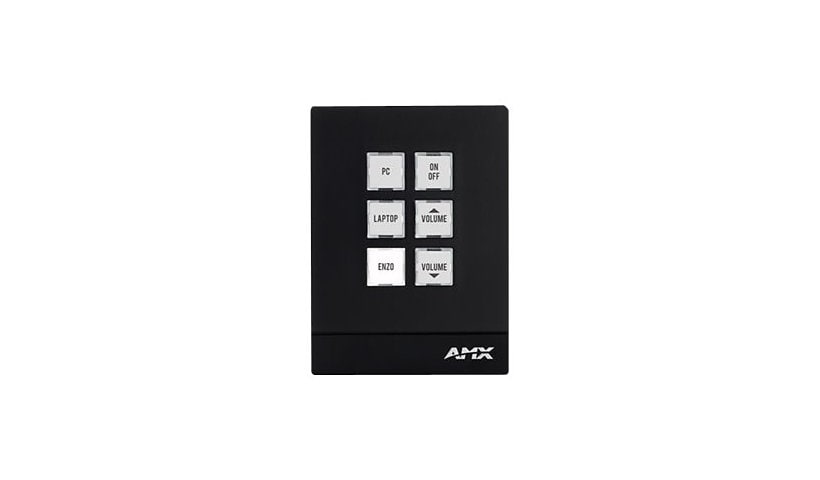 AMX Massio MCP-106 - Portrait button panel - black