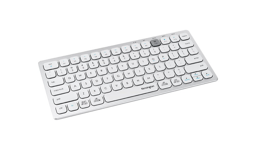Kensington Multi-Device Dual Wireless Compact Keyboard - keyboard - US - silver