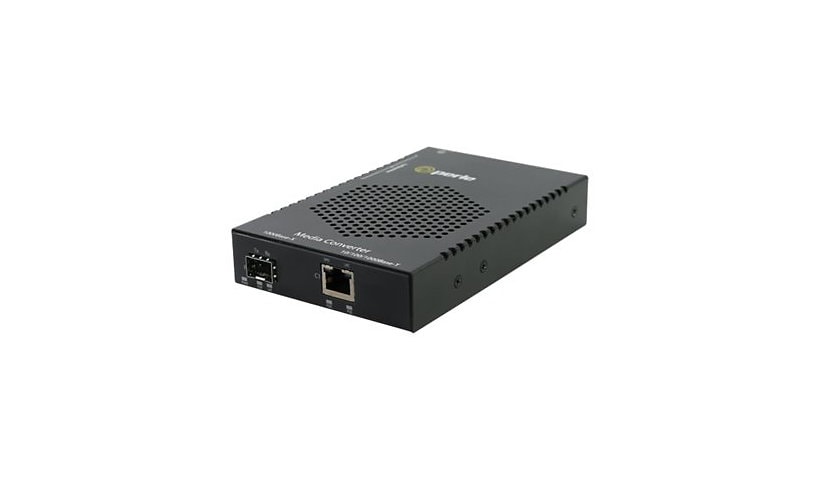 Perle S-1110HP-SFP-XT - fiber media converter - 10Mb LAN, 100Mb LAN, GigE