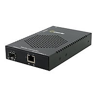 Perle S-1110HP-SFP-XT - fiber media converter - 10Mb LAN, 100Mb LAN, GigE