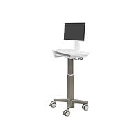 Ergotron CareFit Slim 2.0 cart - light-duty - for All-In-One / LCD display - white, warm gray