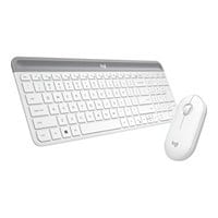 Logitech Slim Wireless Combo MK470 - keyboard and mouse set - off-white
