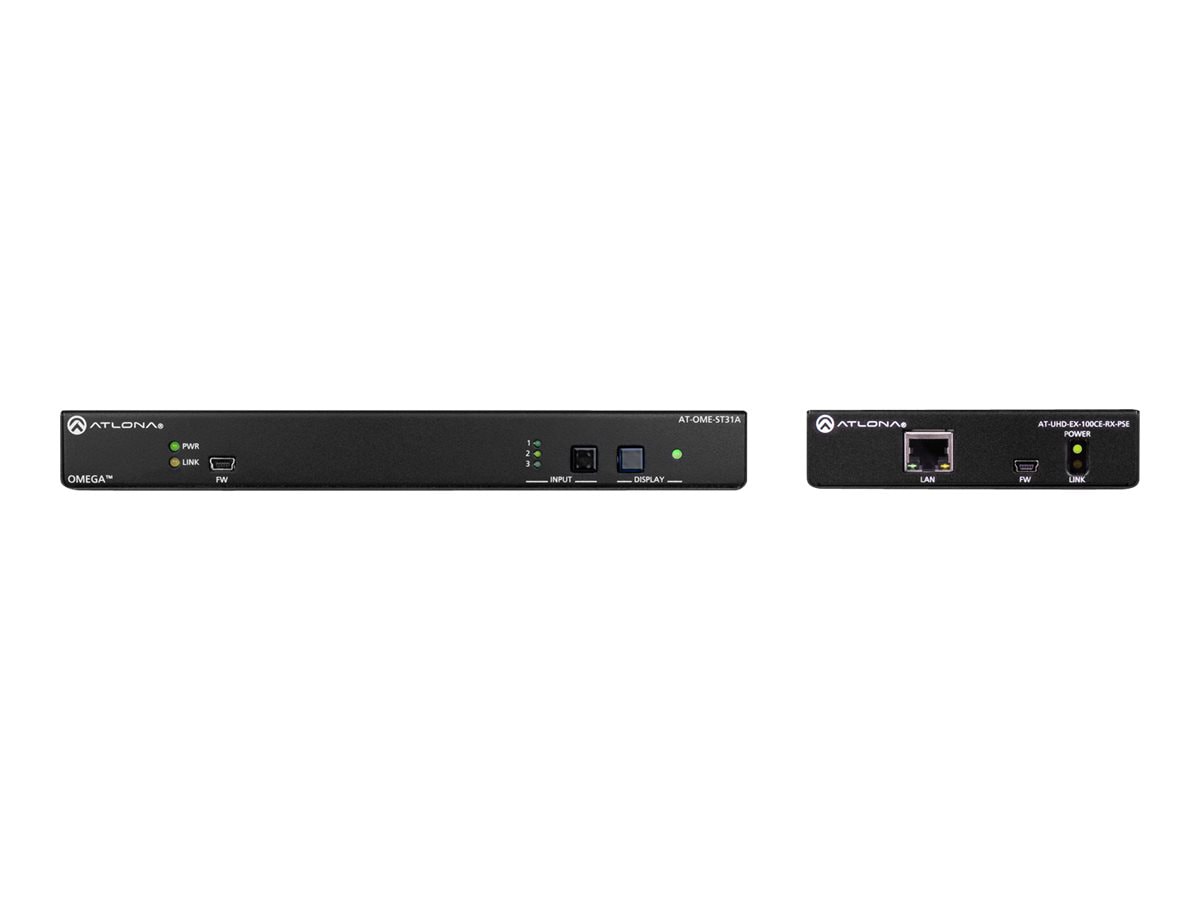 Atlona Omega OME-ST31 3 x 1 sélecteur/processeur vidéo/système de transmission HDBaseT