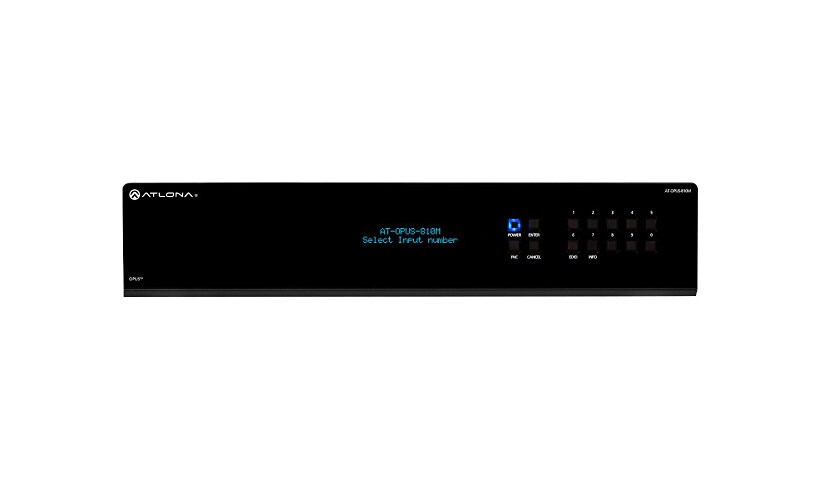 Atlona Opus AT-OPUS-810M 8x10 4K HDR HDMI to HDBaseT Matrix Switcher - vide