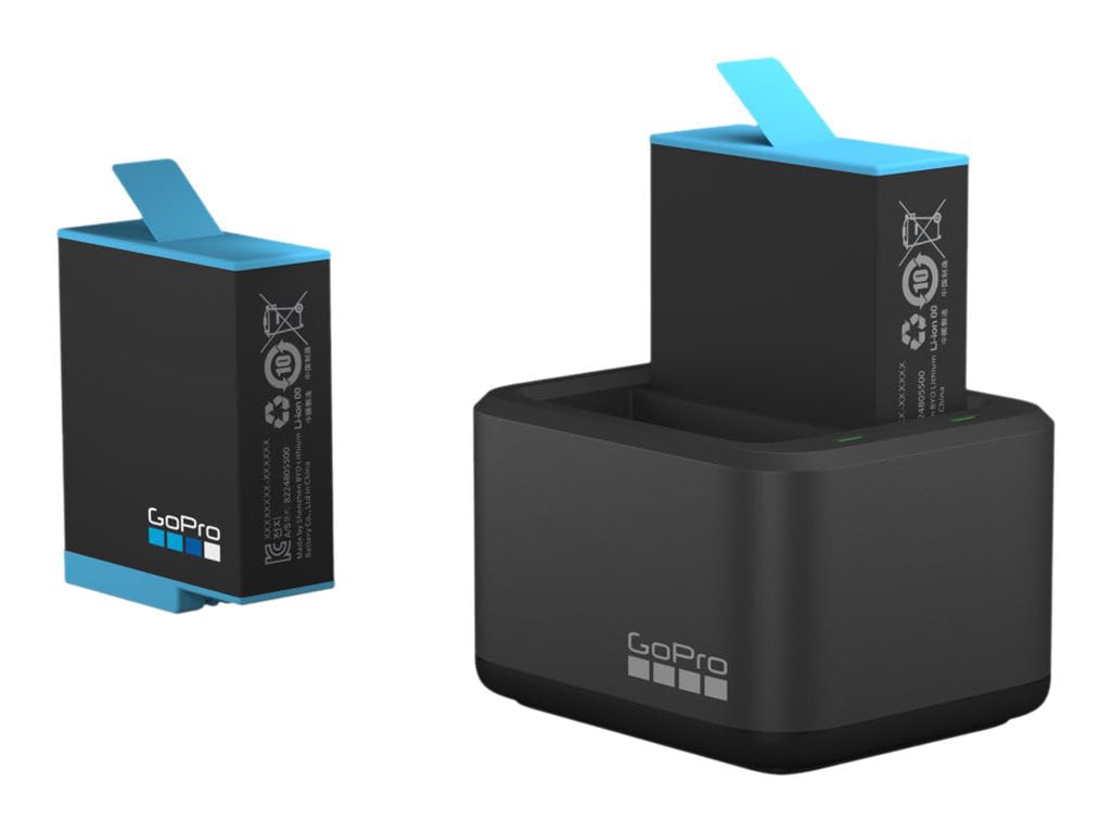 GoPro Dual Battery Charger + Battery battery charger - with battery - Li-Io