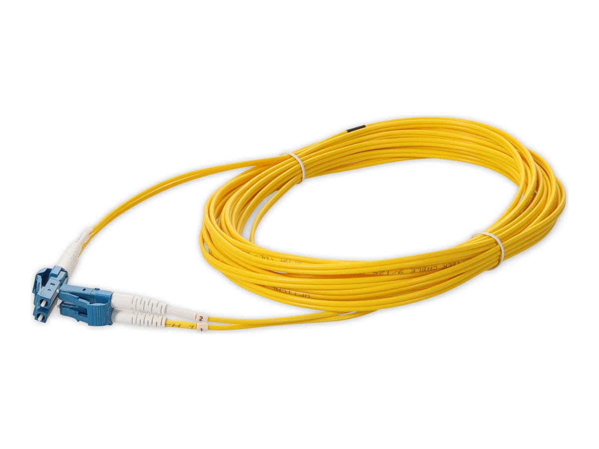 Proline 3m LC to LC Yellow OS2 Duplex OFNR (Riser-Rated) TAA SMF Fiber Patch Cable