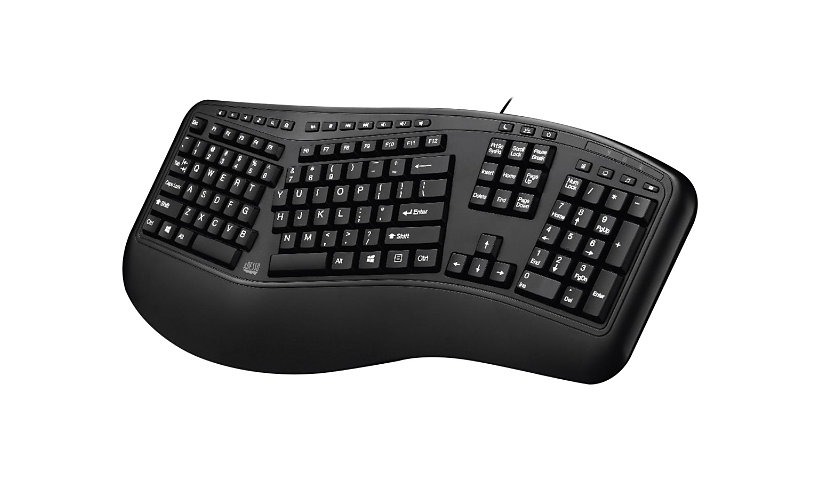 Adesso Tru-Form 150UB - TAA Compliant Version - keyboard - US - black - TAA