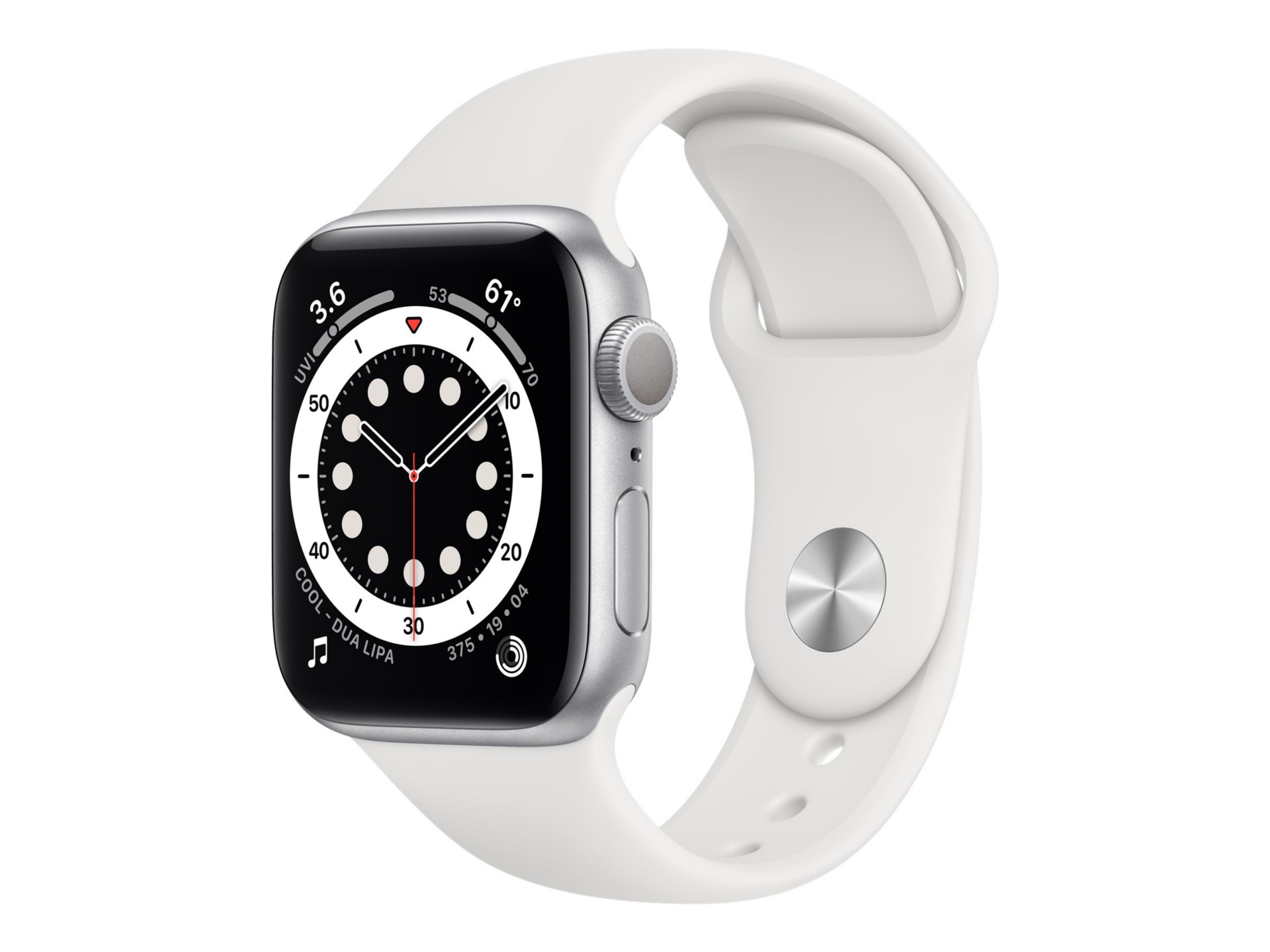 Apple Watch Series 6 (GPS + Cellular) - silver aluminum - smart watch with