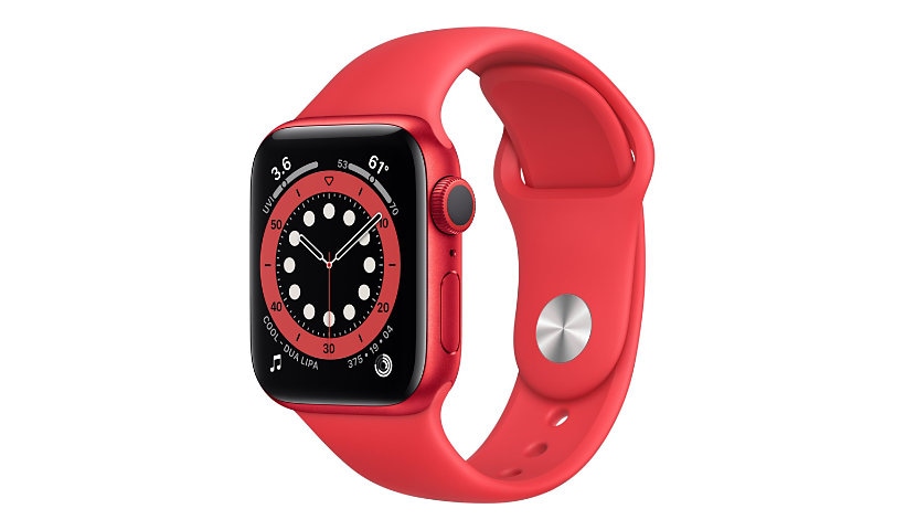 Apple Watch Series 6 (GPS) (PRODUCT) RED - red aluminum - smart watch with