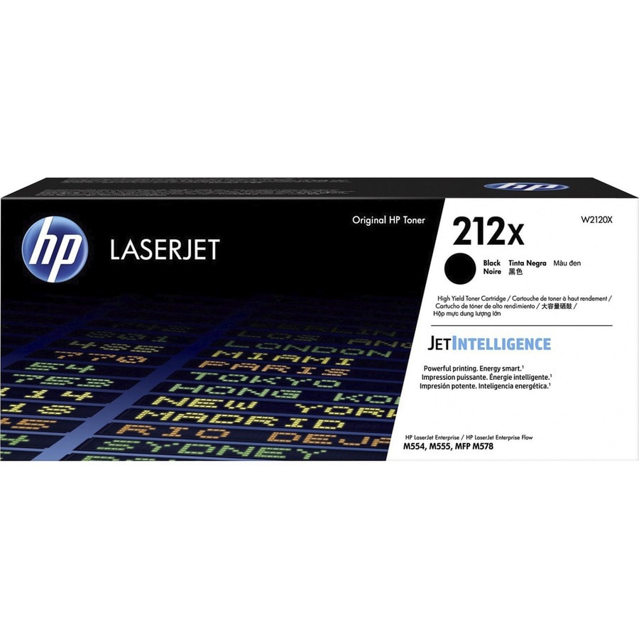 HP LaserJet  212X High Yield Original Toner Cartridge (W2120X) - Black